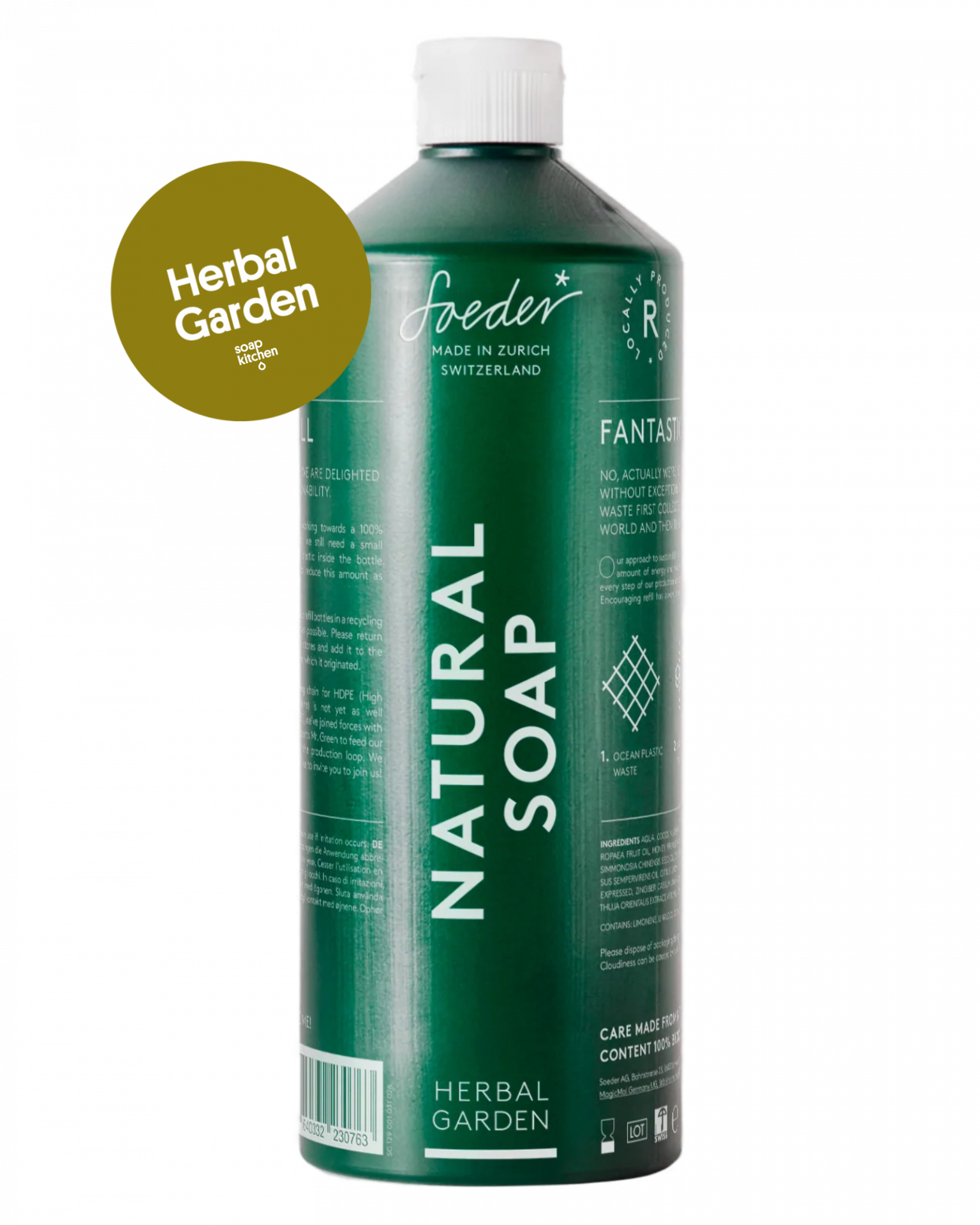 Herbal Garden Set - Herbal Garden Naturseife 250 ml & Refill Bottle 1 l - soeder*