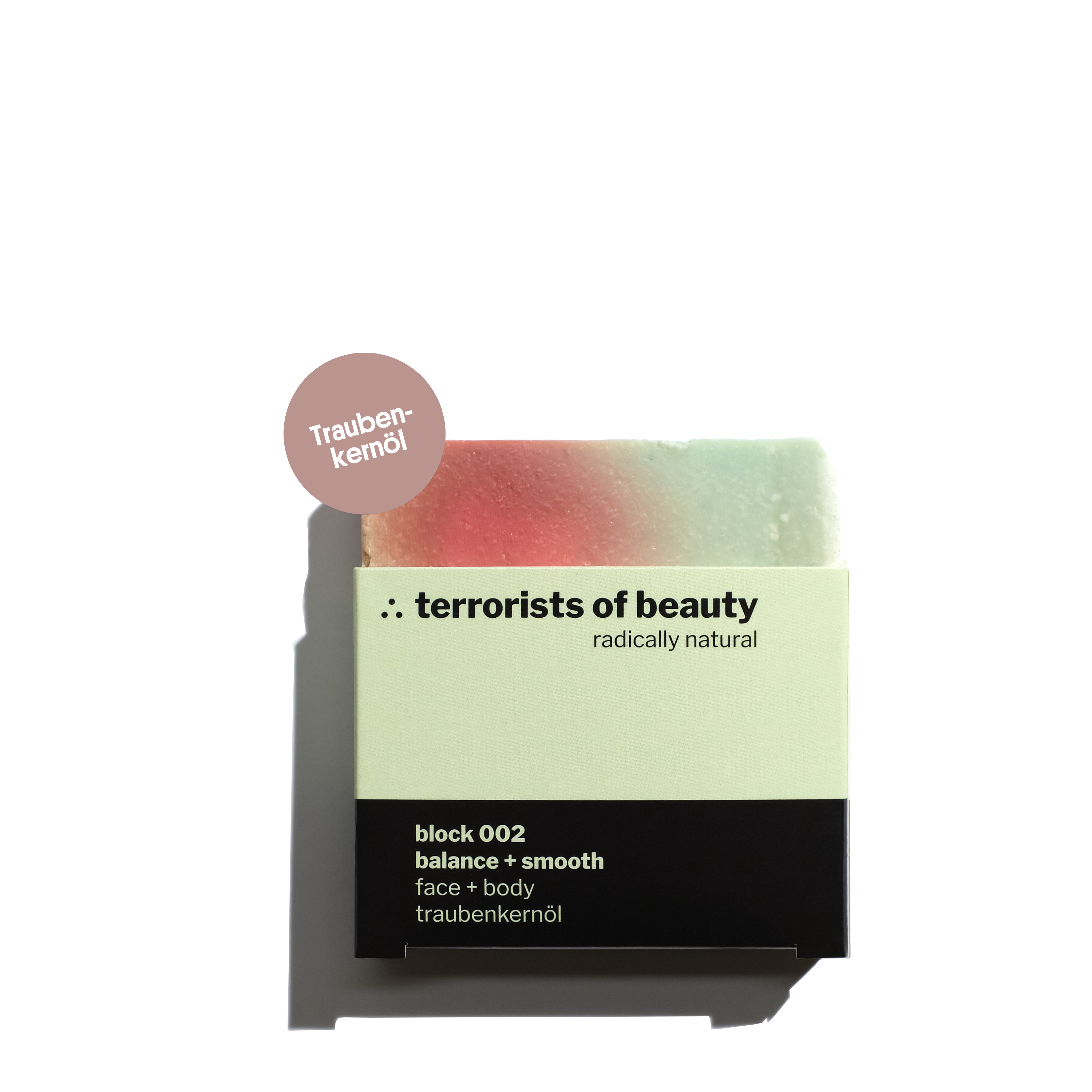 Terror Eco Set - Seife Block 002  & Seifenhalter von Terrorists of beauty 