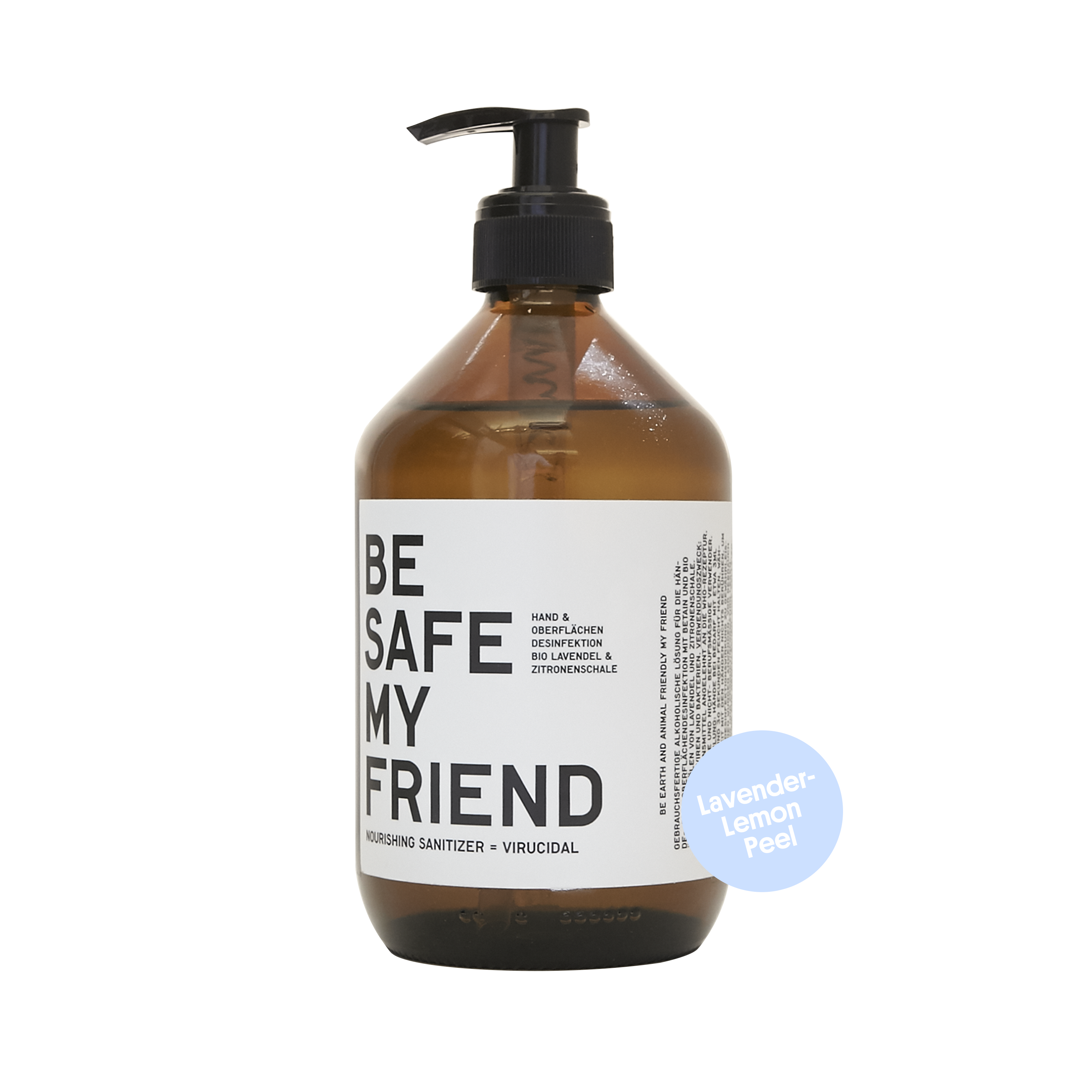 Handdesinfektion Set von BE [...] MY FRIEND - Sanitizer Spray Lavender-Lemon 30 ml I 100ml I 300ml + gratis Seife
